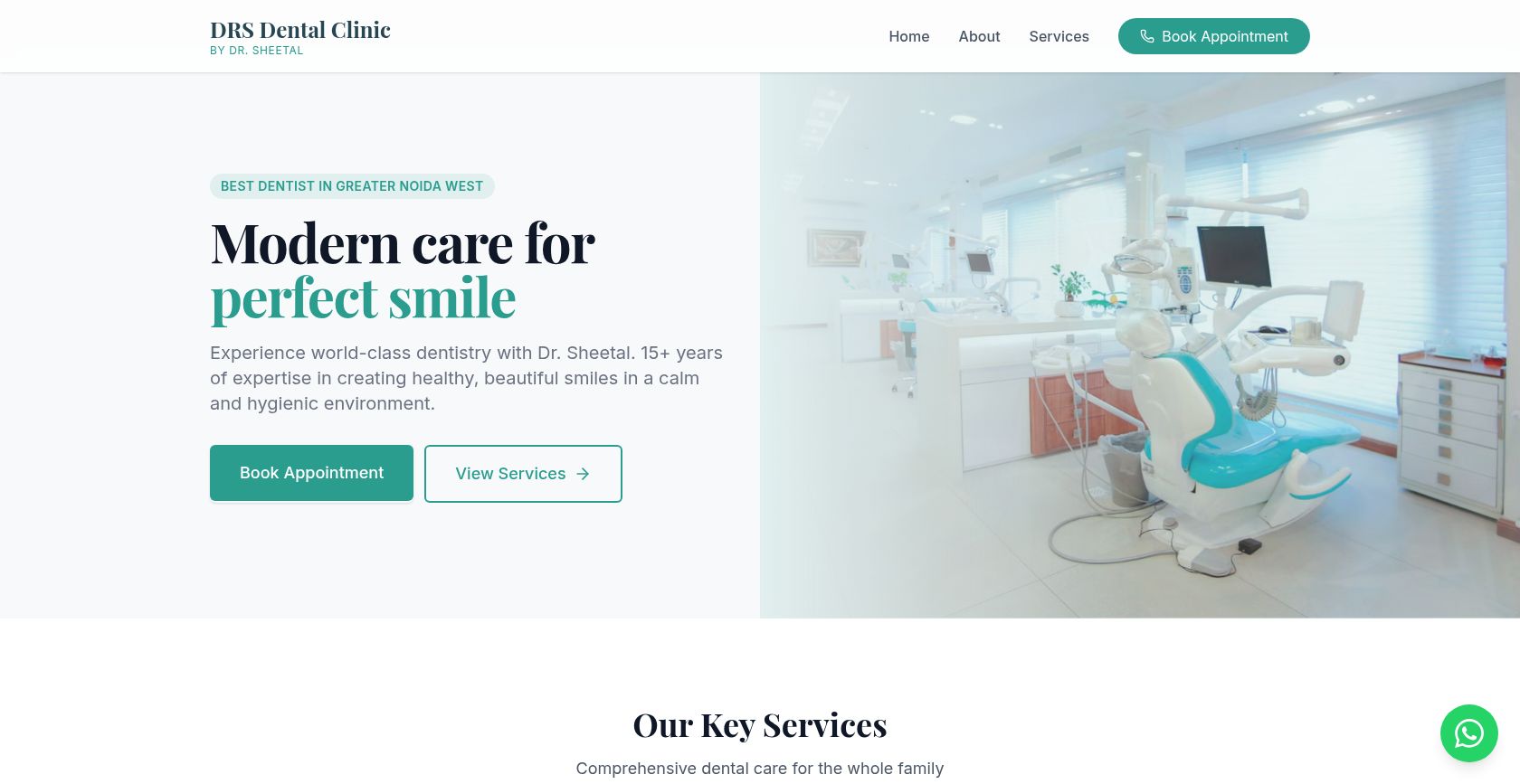 DRS Dental Clinic - Website Design Project by WebNesters